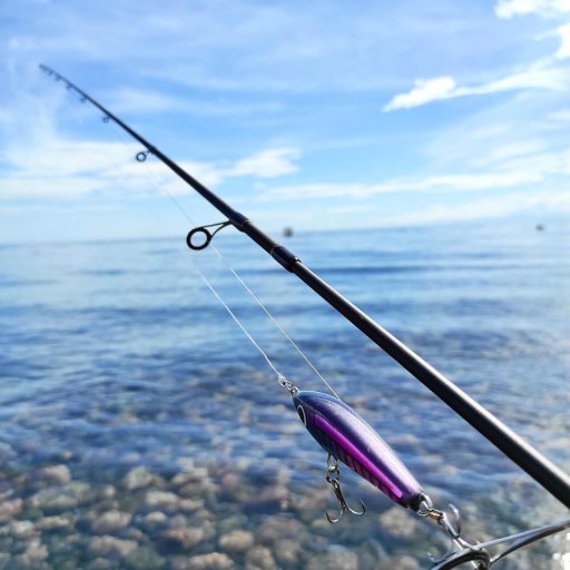 Canne à pêche et leurre