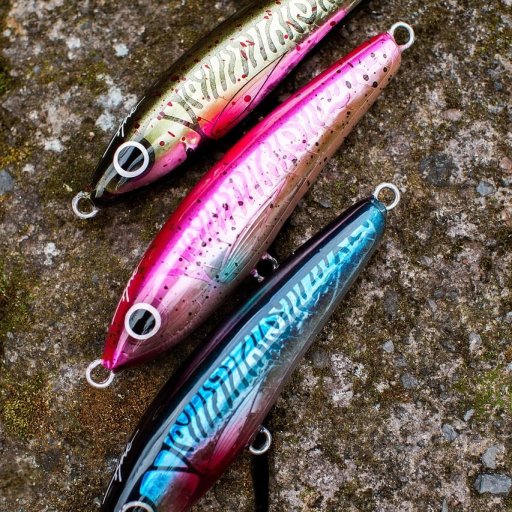 trio de leurres métalliques